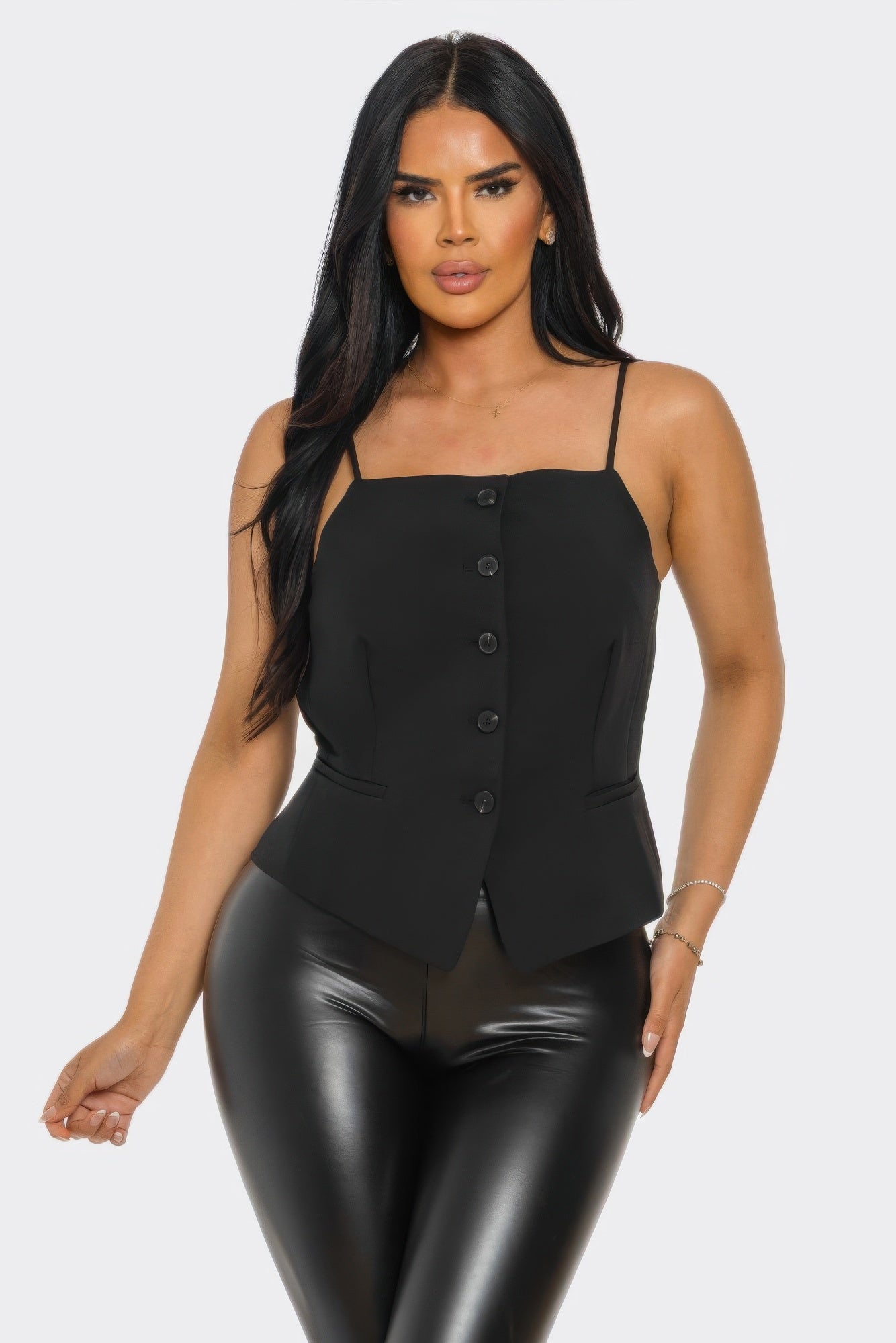 Ivory Chic Button-up Corset Top  Shop One Place