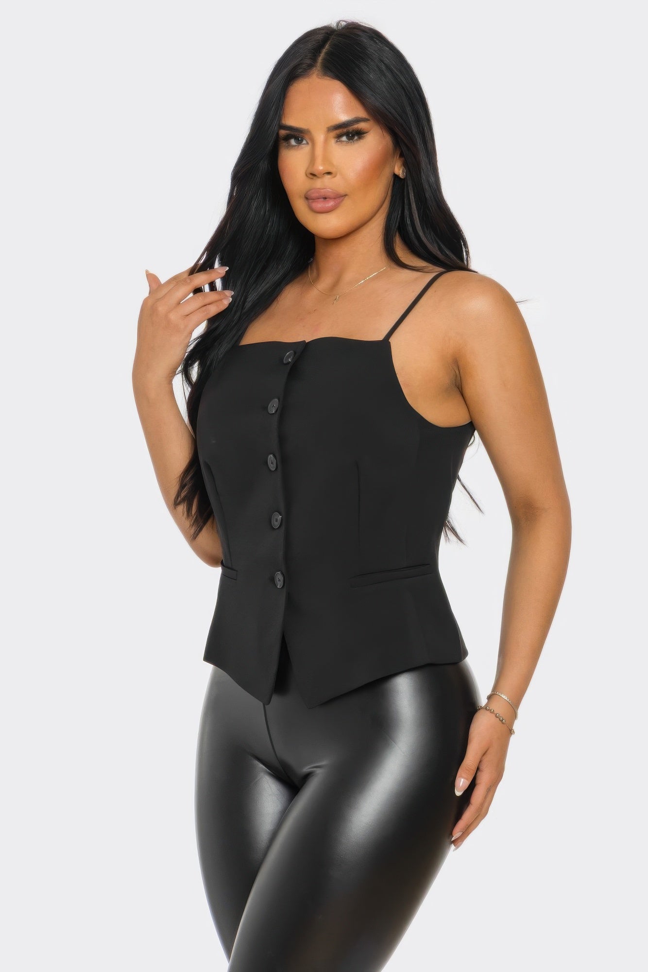 Ivory Chic Button-up Corset Top  Shop One Place