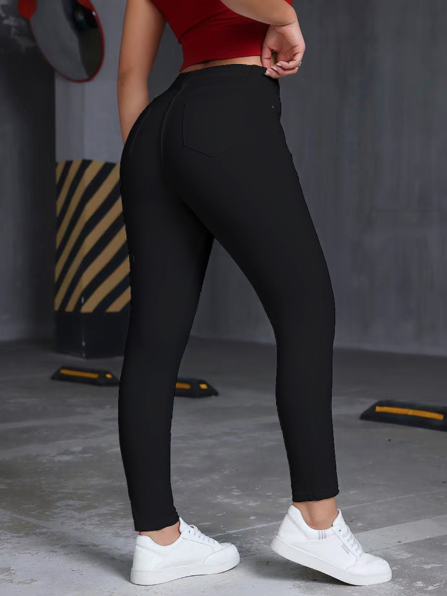 Floral Embroidered Skinny Jeans