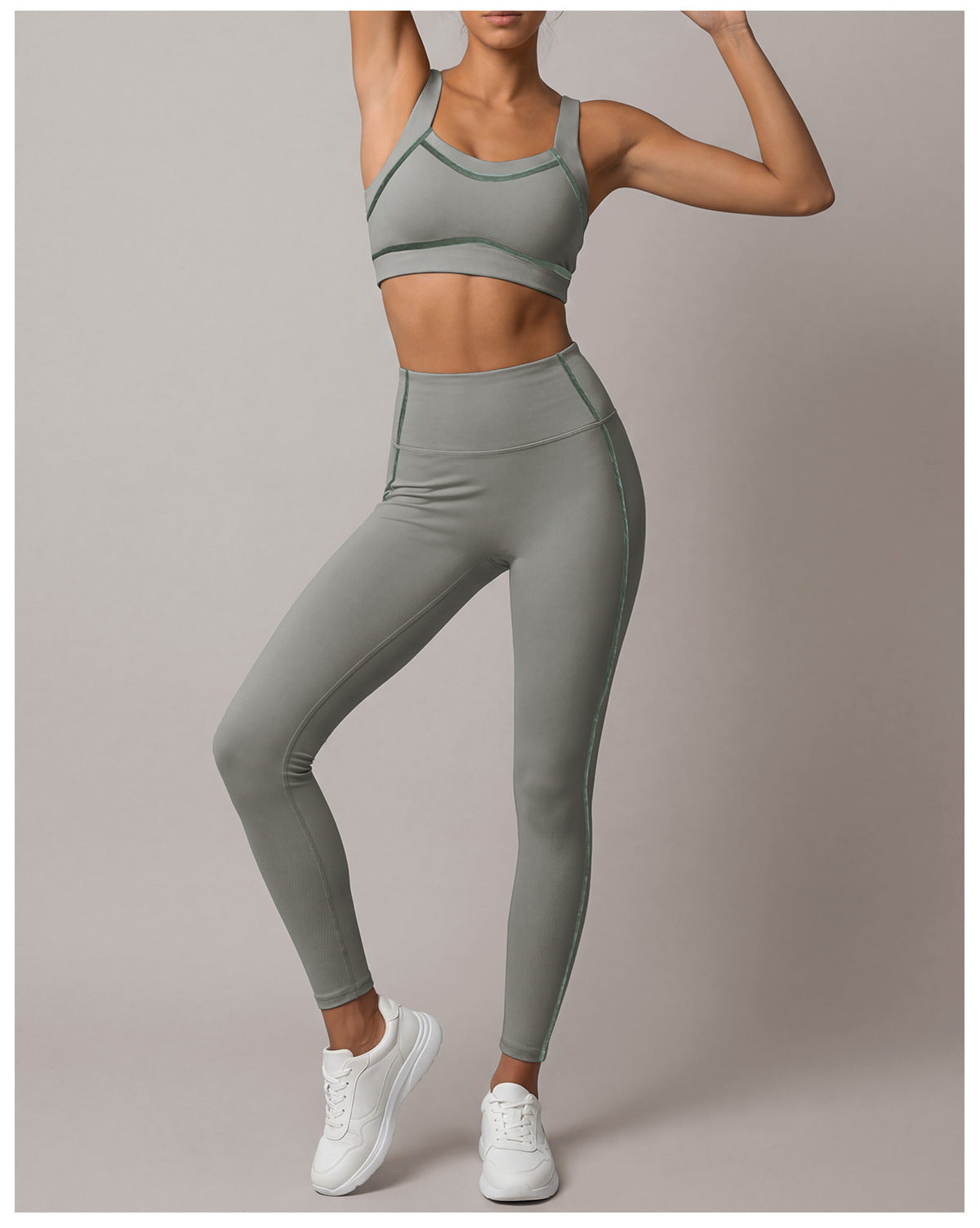 Summer Sports Yoga Tight Quick Drying High Strength Shockproof Vest High Waist Training Workout Pants Waist Tight Two Piece Sets  Shop One Place