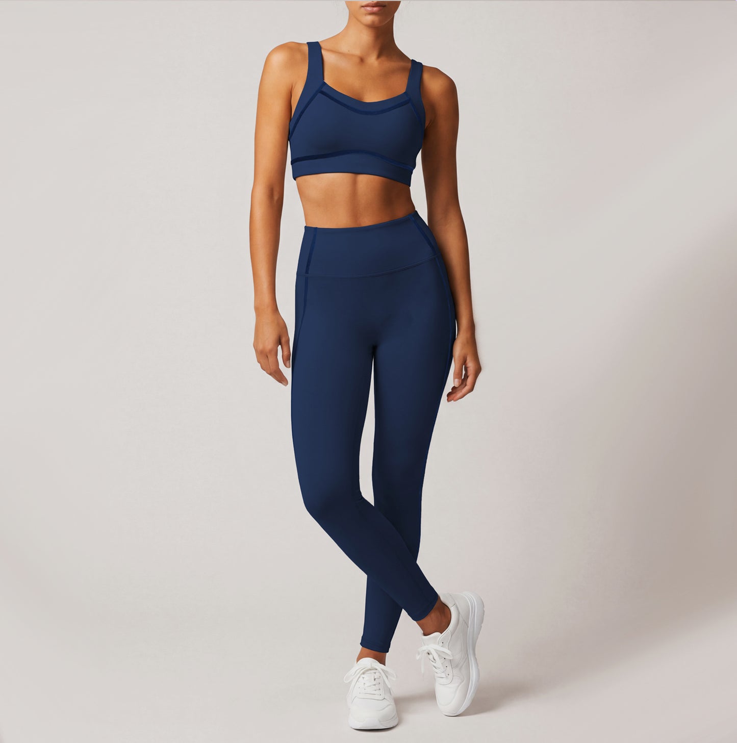 Summer Sports Yoga Tight Quick Drying High Strength Shockproof Vest High Waist Training Workout Pants Waist Tight Two Piece Sets  Shop One Place