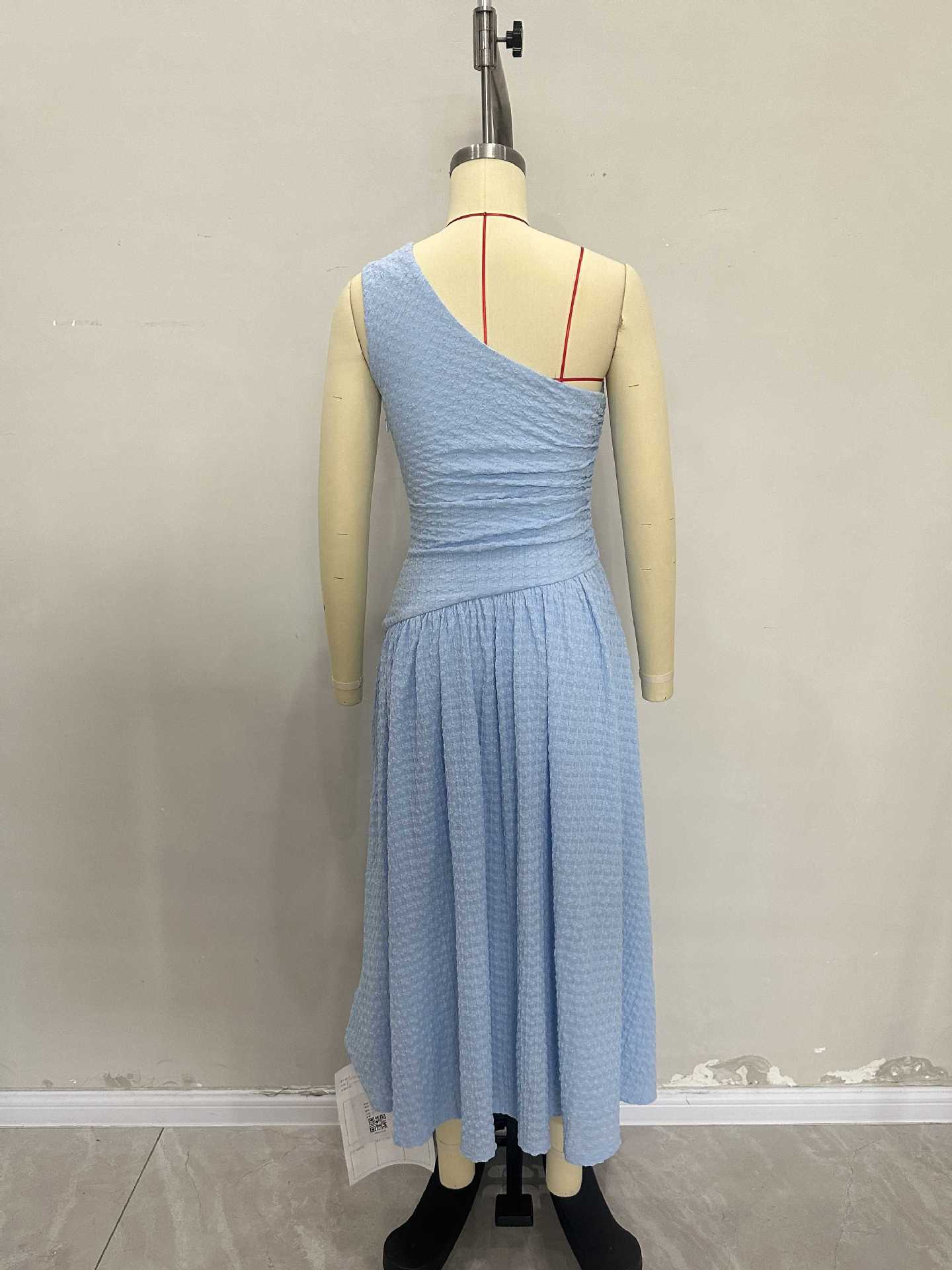 Summer Women Dress Long Skirt Solid Color Slim Fit High Grade Sleeveless Single Room Dress Slim Fit Women Clothing  Shop One Place