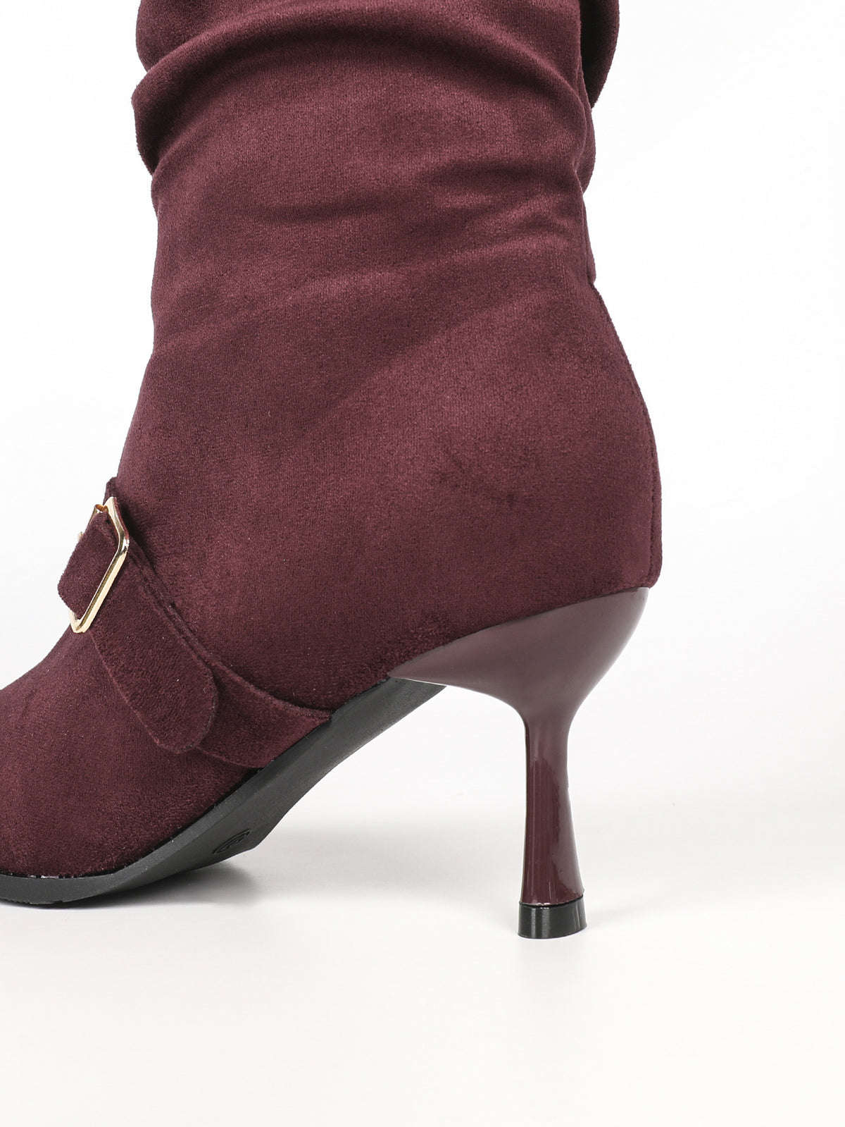 Women's Suede Pointed Toe Stiletto Knee High Boots – view 8