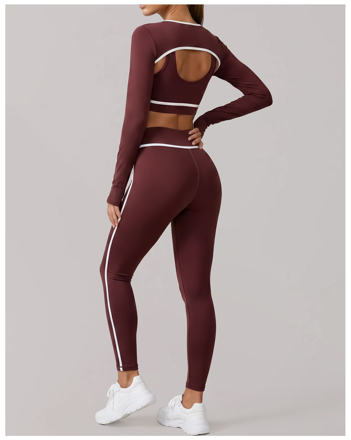 Nude Feel Exercise Yoga Clothes Women High Sense Waistcoat Top Shockproof Bra Running Tights Three Piece Sets  Shop One Place