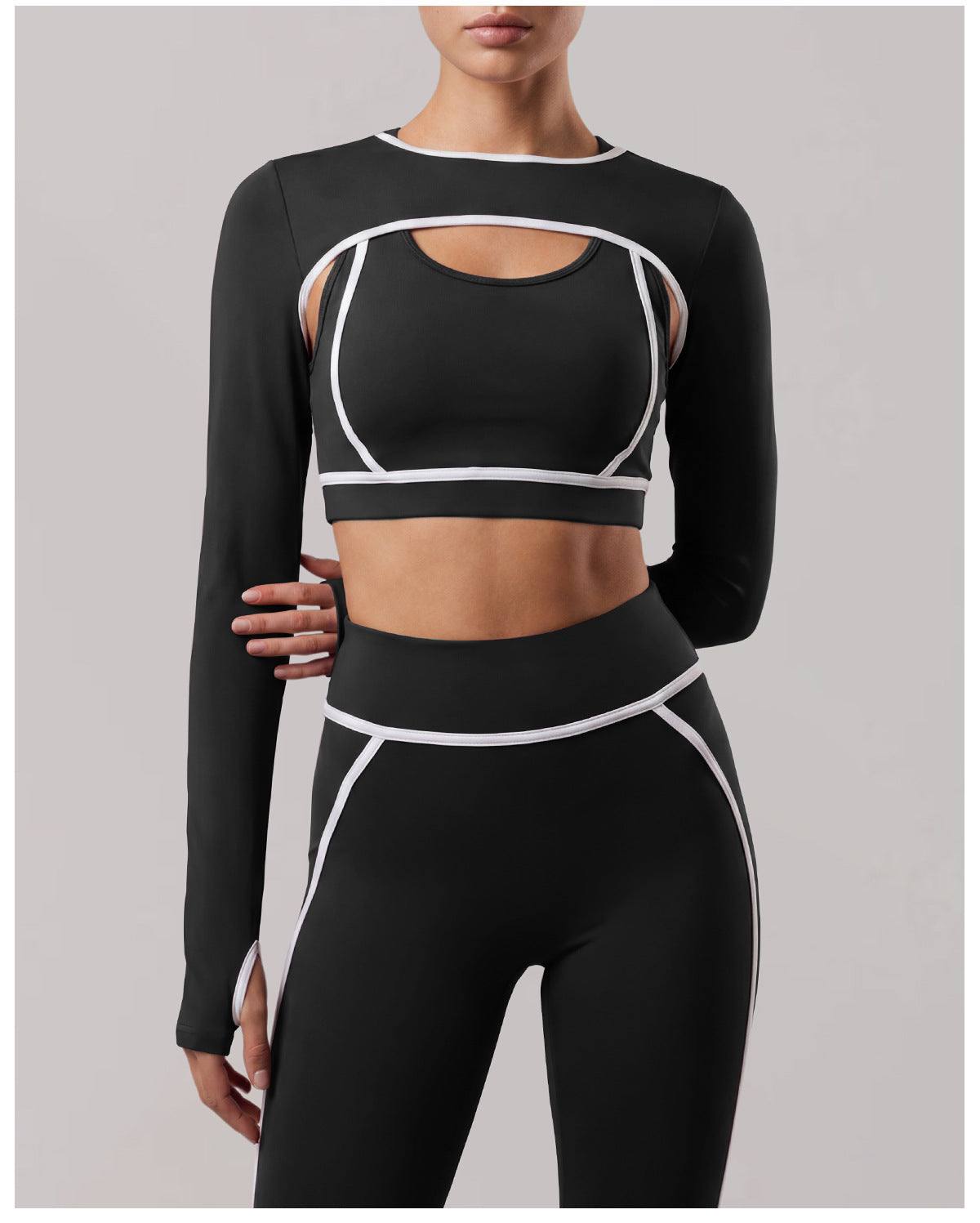Nude Feel Exercise Yoga Clothes Women High Sense Waistcoat Top Shockproof Bra Running Tights Three Piece Sets  Shop One Place