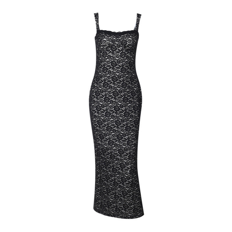 Slim Lace Maxi Dress  Shop One Place