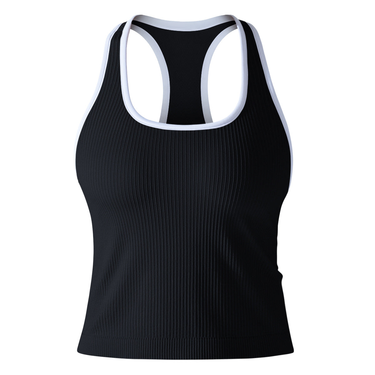 Yoga Beauty Back Sports Breathable Stripe Top