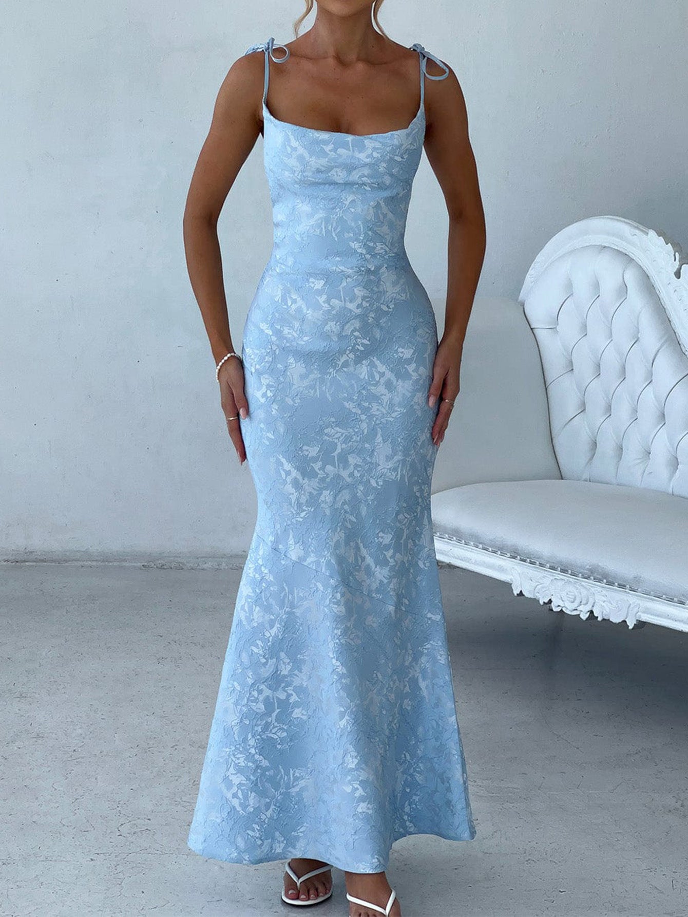 Elegant Summer Spaghetti Strap Evening Dress – Women’s Slim Fit Party & Cocktail Dress  Shop One Place