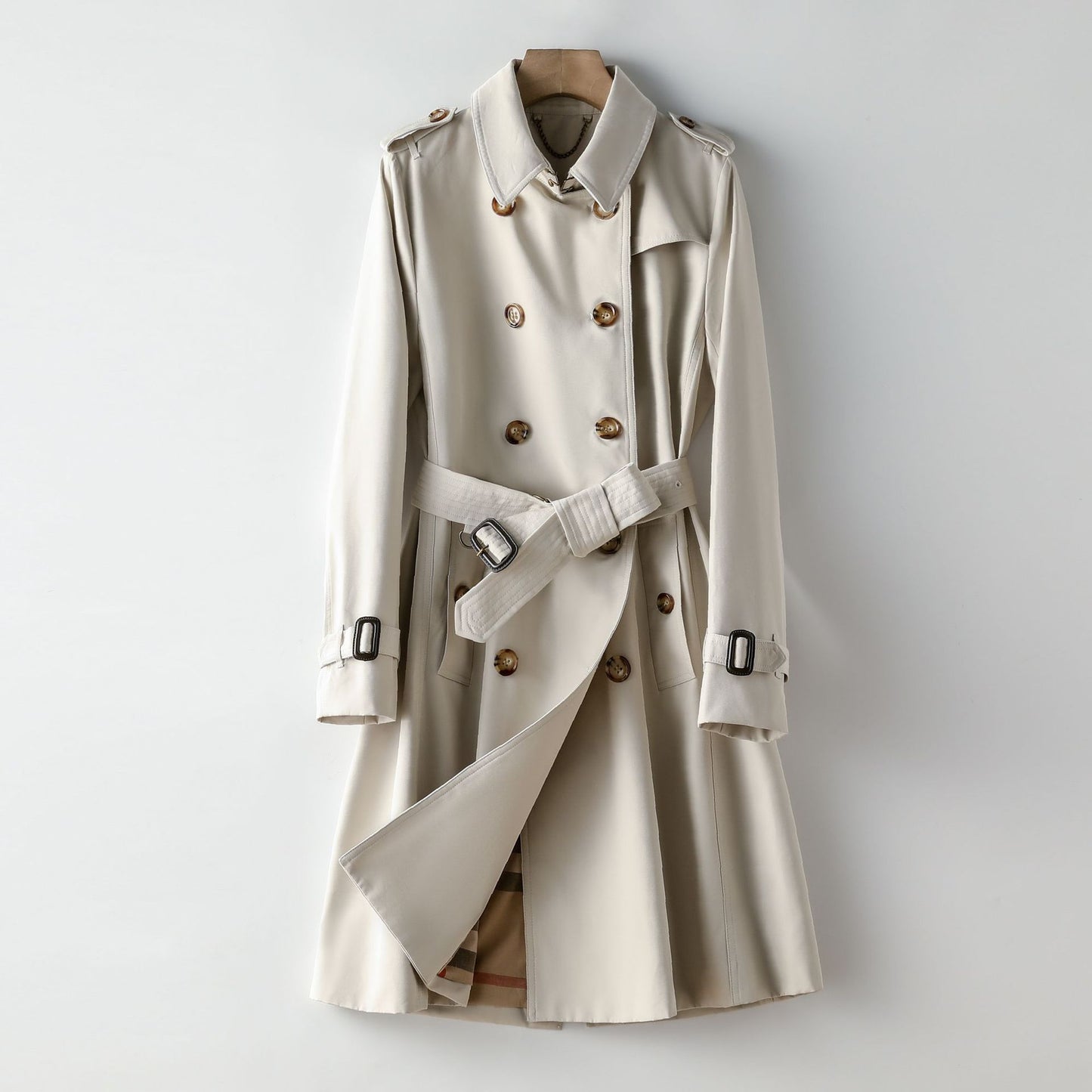 Women's Long Commuting Elegant Trench Coat