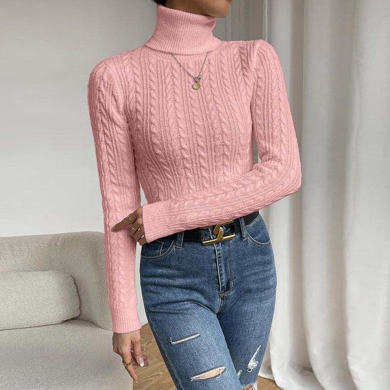 Turtleneck Twisted Thread Sweater