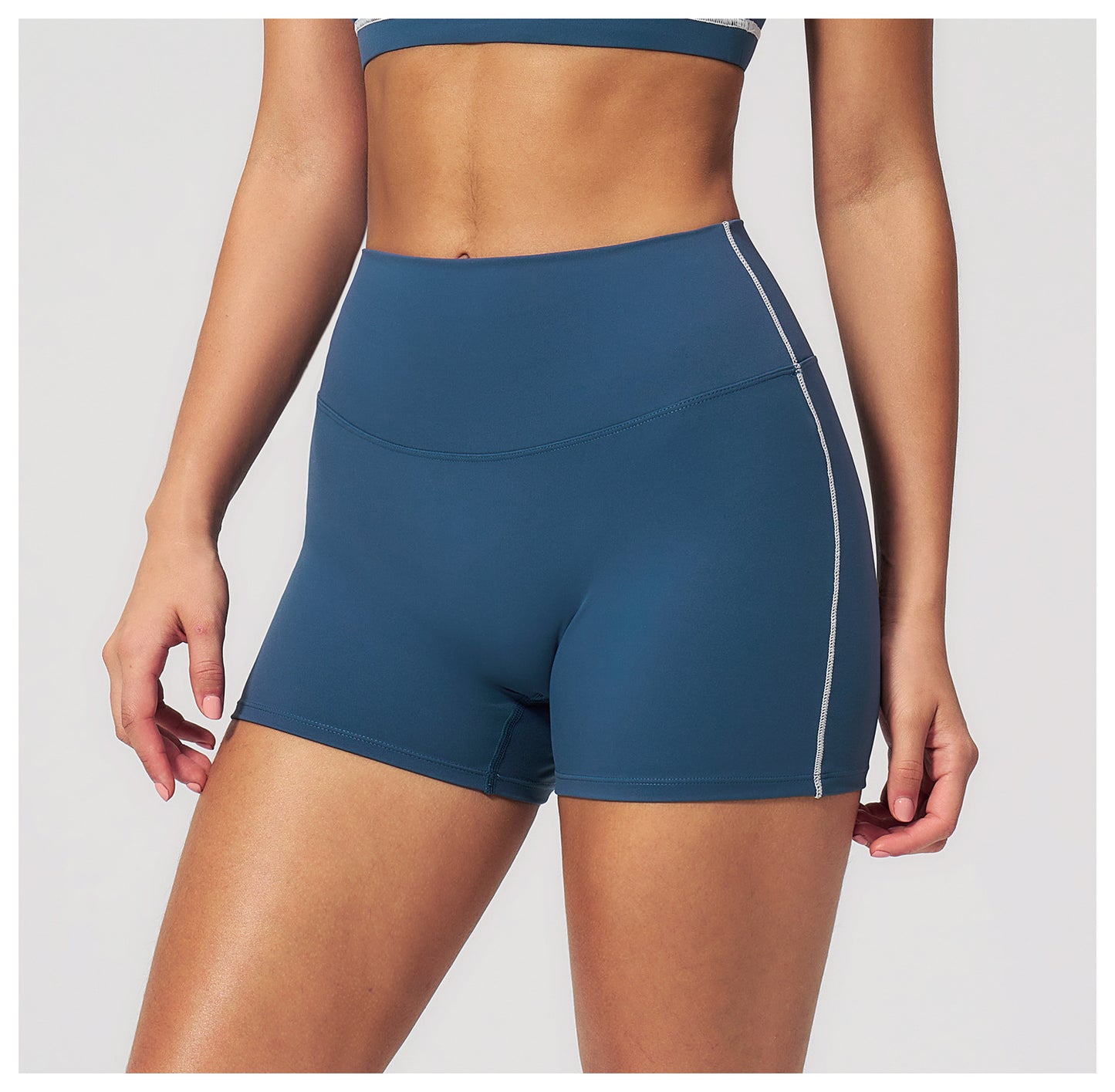 Sports Fitness Shorts Peach Hip Waist High Waist Stretch Tight Nude Feel Shorts Yoga Women  Shop One Place