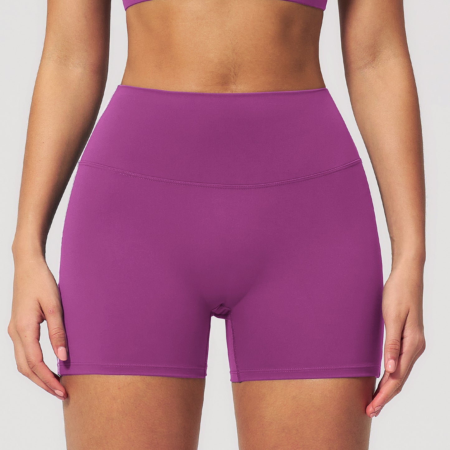 Sports Fitness Shorts Peach Hip Waist High Waist Stretch Tight Nude Feel Shorts Yoga Women  Shop One Place