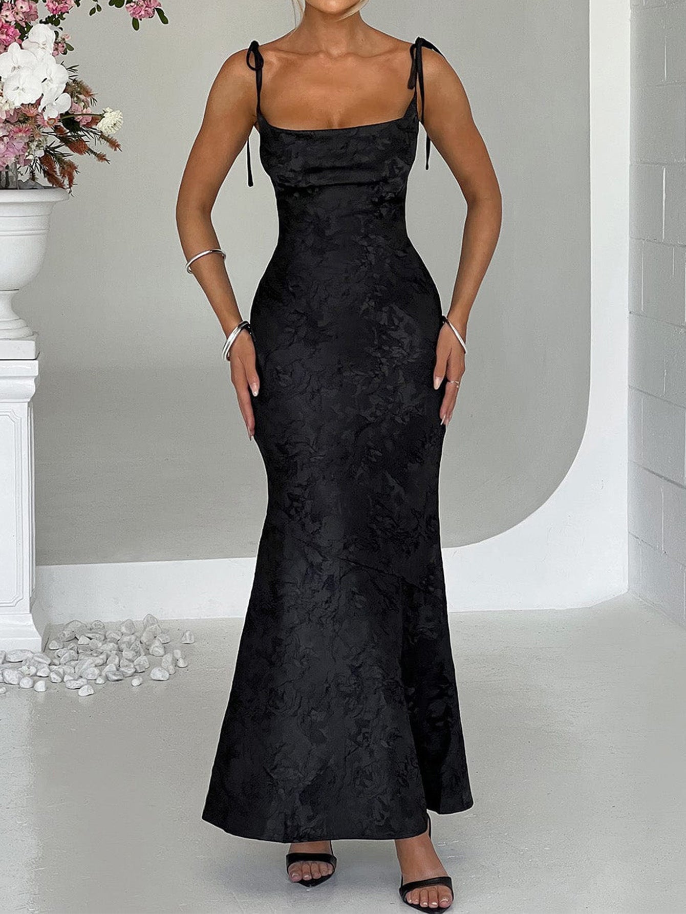 Elegant Summer Spaghetti Strap Evening Dress – Women’s Slim Fit Party & Cocktail Dress  Shop One Place
