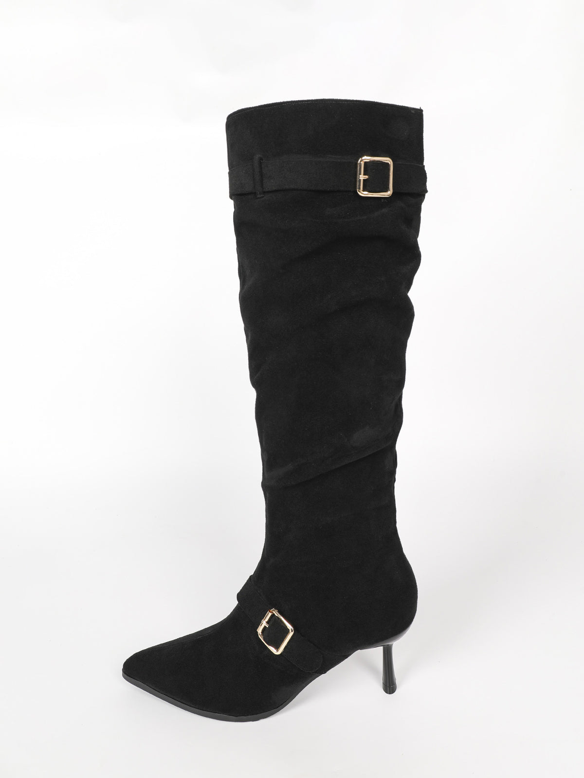 Women's Suede Pointed Toe Stiletto Knee High Boots – view 5