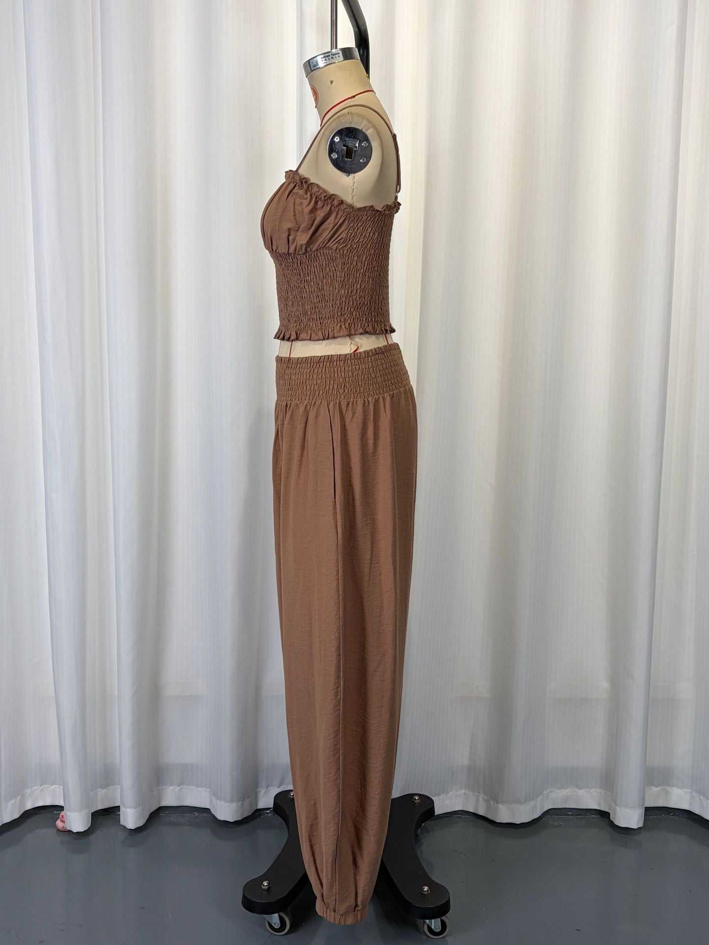 Elegant Short Tube Top Suspenders Bloomers Set Holiday Casual Two Piece Sets  Shop One Place