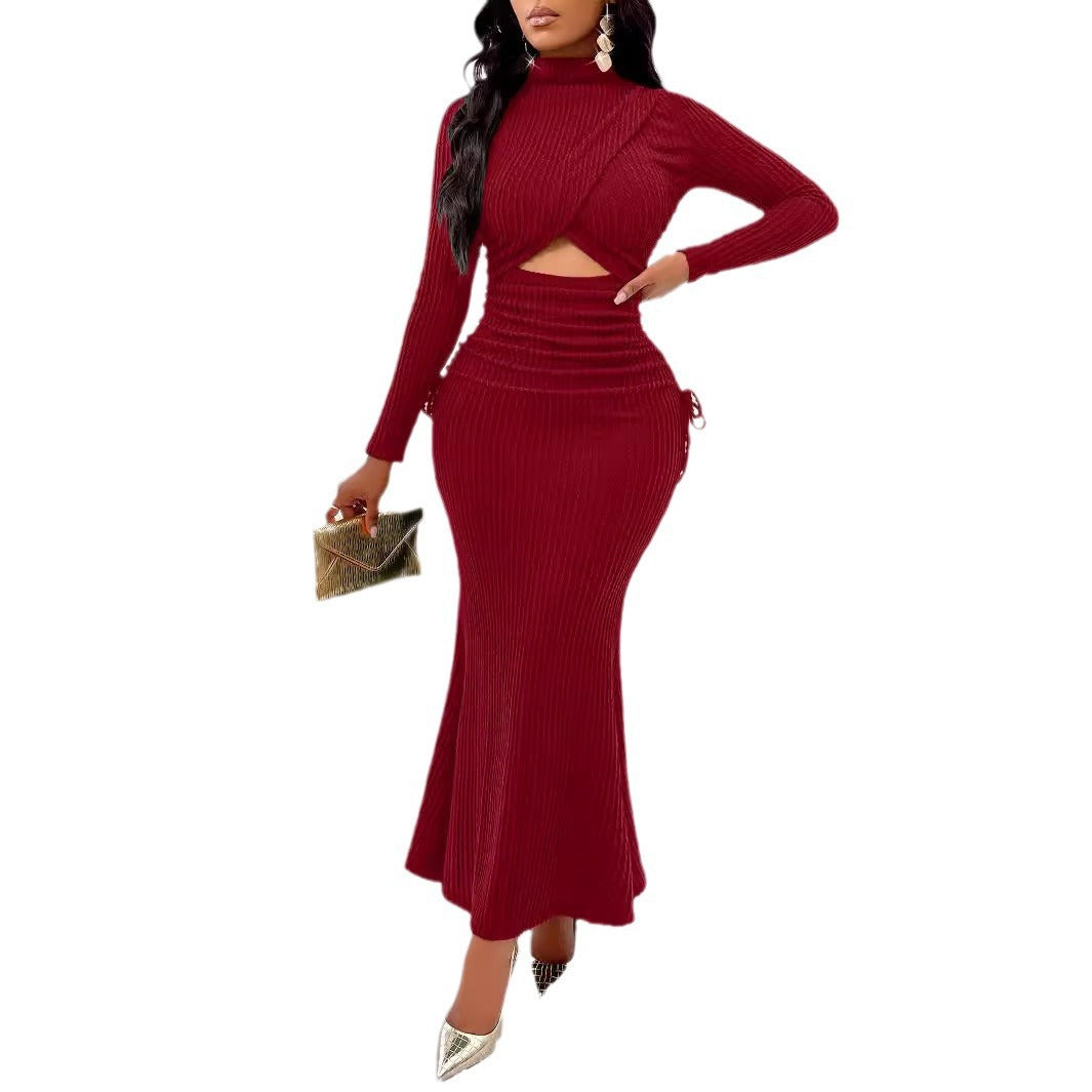 Women's Fall Round Neck Dress