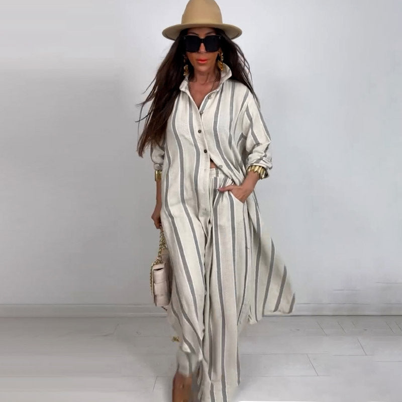 Summer Elegant Sexy V neck Top Printed Wide Leg Pants Two Piece Set  Shop One Place