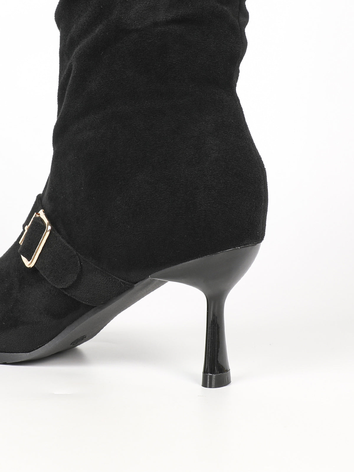 Women's Suede Pointed Toe Stiletto Knee High Boots – view 6