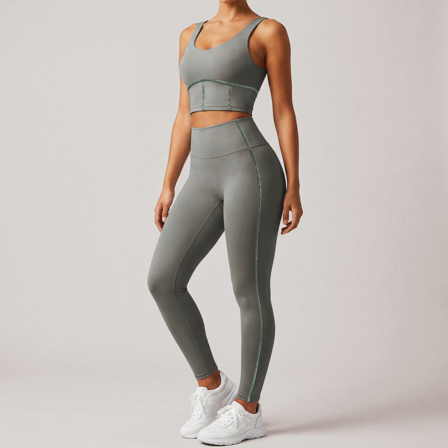 Summer Sports Yoga Tight Quick Drying High Strength Shockproof Vest High Waist Training Workout Pants Waist Tight Two Piece Sets  Shop One Place