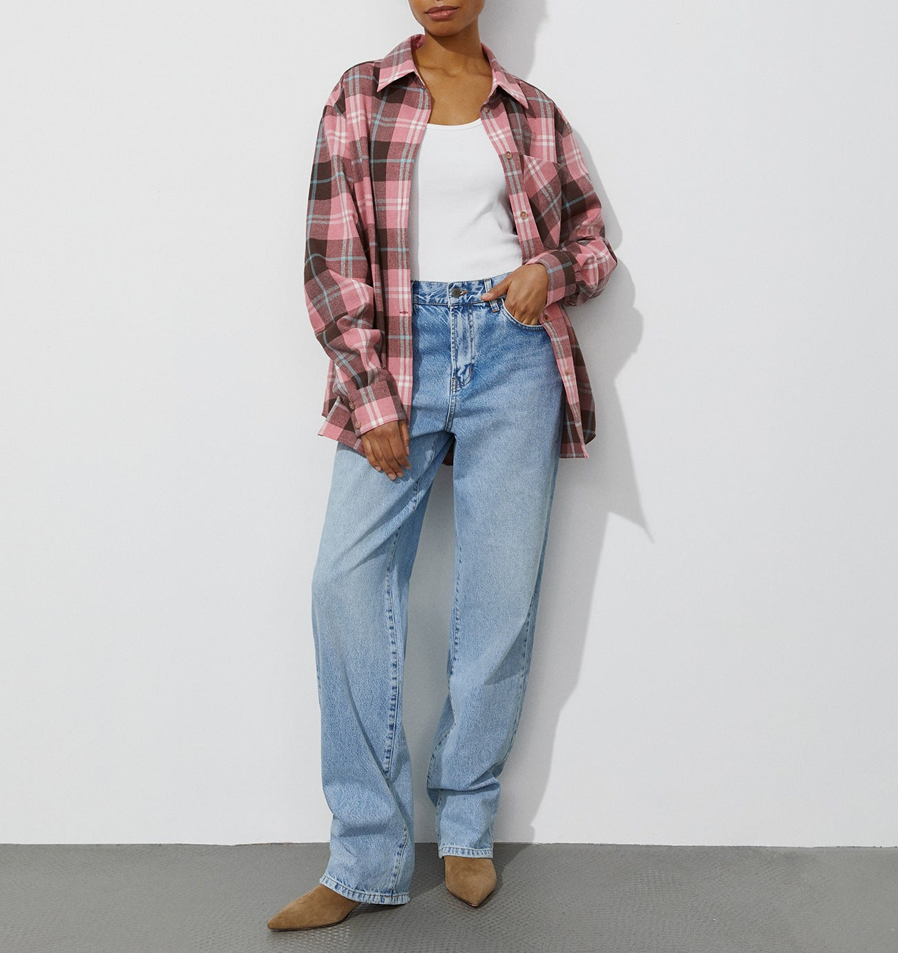 Plaid Oversize Loose Unisex Shirt