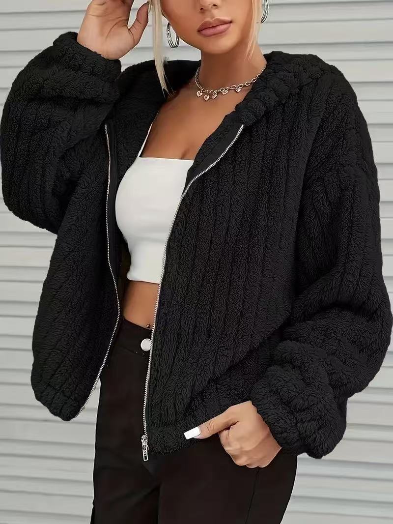 Plush Teddy Ear Zip Coat  Shop One Place