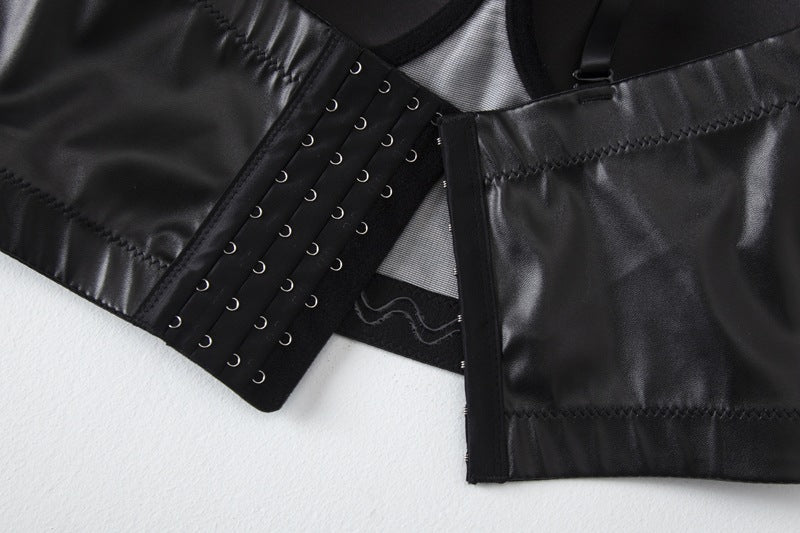 Women’s Faux Leather Corset – Sexy Push-Up Tube Top  Shop One Place