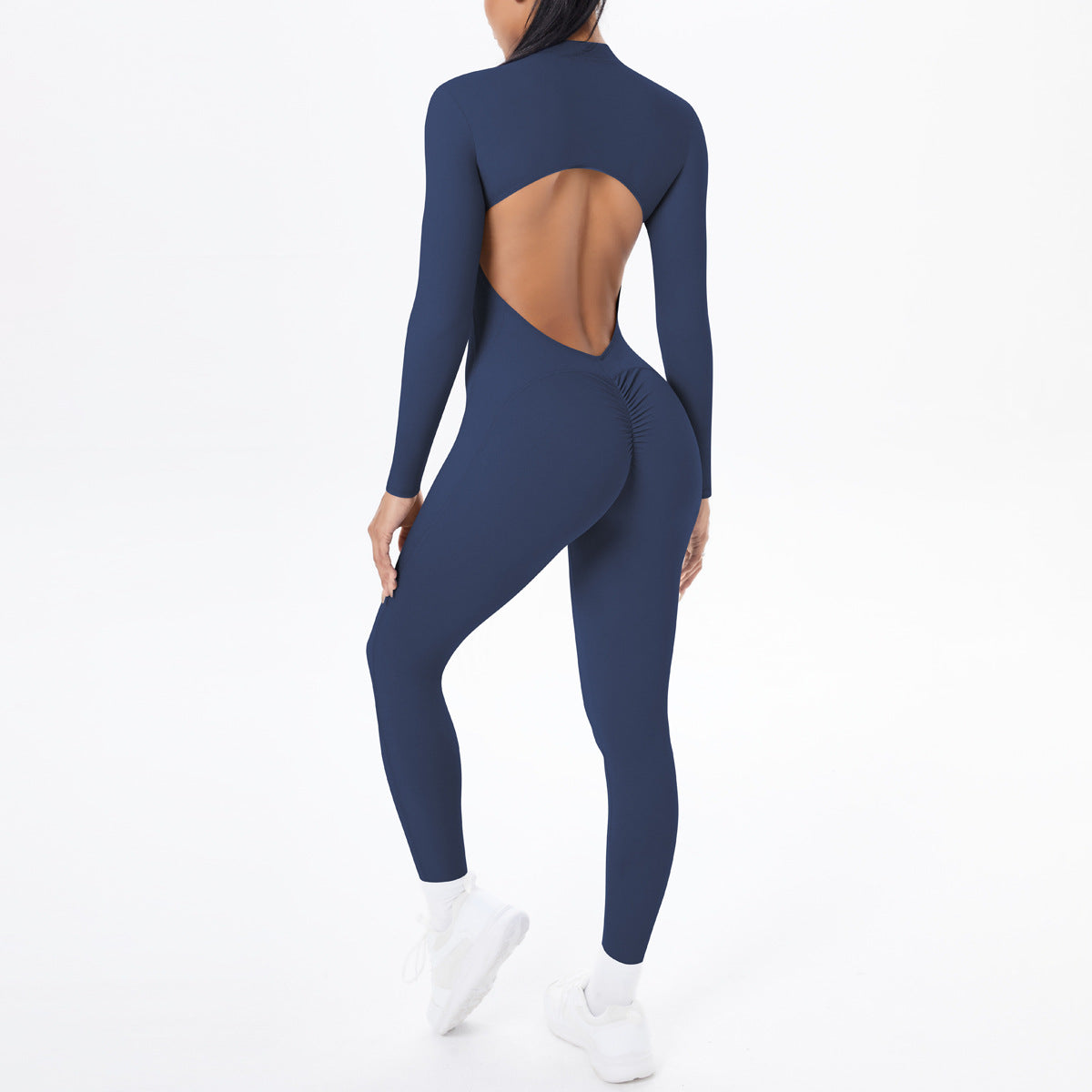 Long Sleeve Yoga Zipper One Piece  Shop One Place