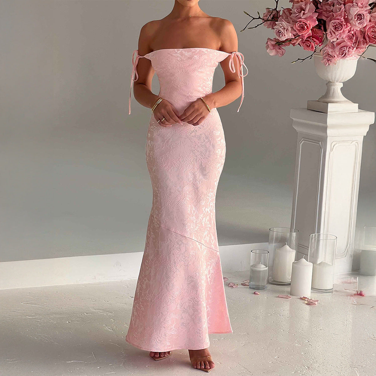 Elegant Summer Spaghetti Strap Evening Dress – Women’s Slim Fit Party & Cocktail Dress  Shop One Place