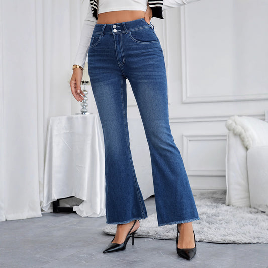 Slim Fit Hip Lift Embroidered Jeans  Shop One Place