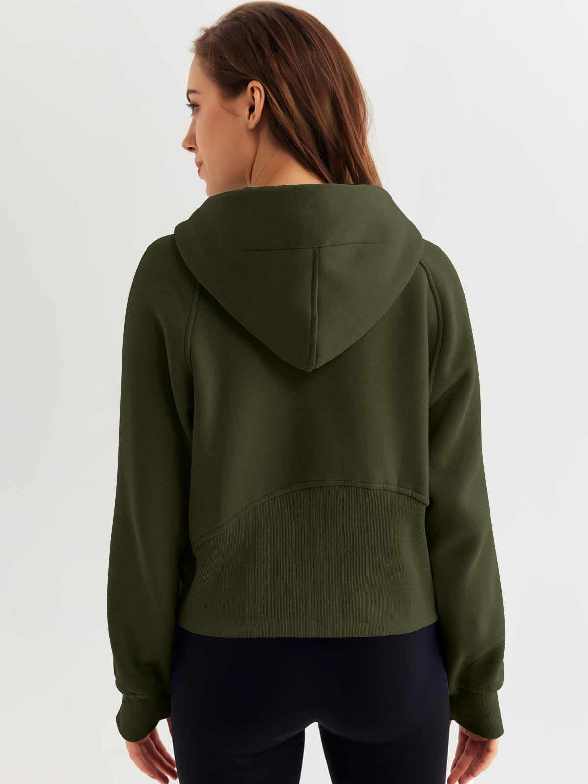 Half Zipper Pullover Hooded Sweatshirt  Shop One Place