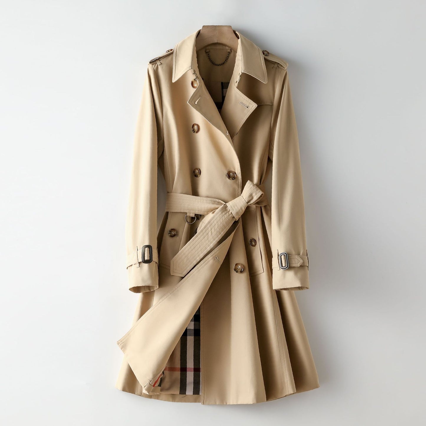 Women's Long Commuting Elegant Trench Coat