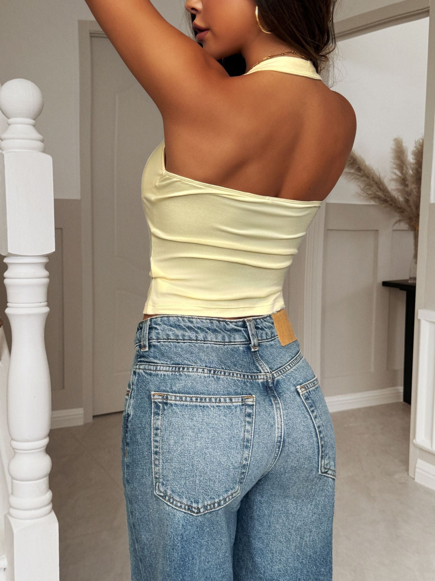 Women Clothing Summer Sexy Halterneck Vest Top  Shop One Place