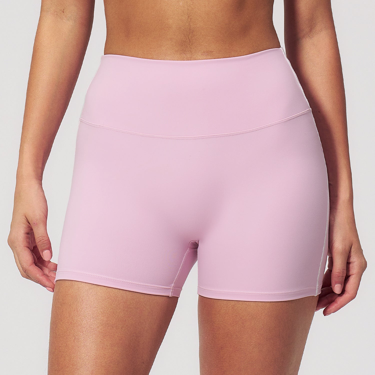 Sports Fitness Shorts Peach Hip Waist High Waist Stretch Tight Nude Feel Shorts Yoga Women  Shop One Place
