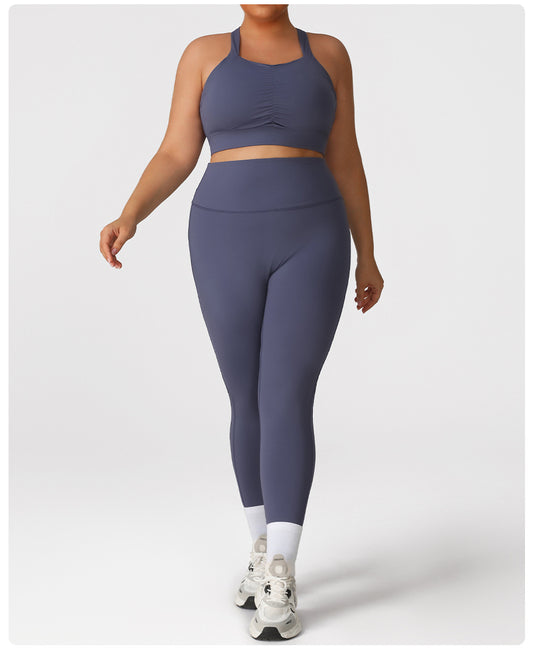 Ruched Sports Yoga Set