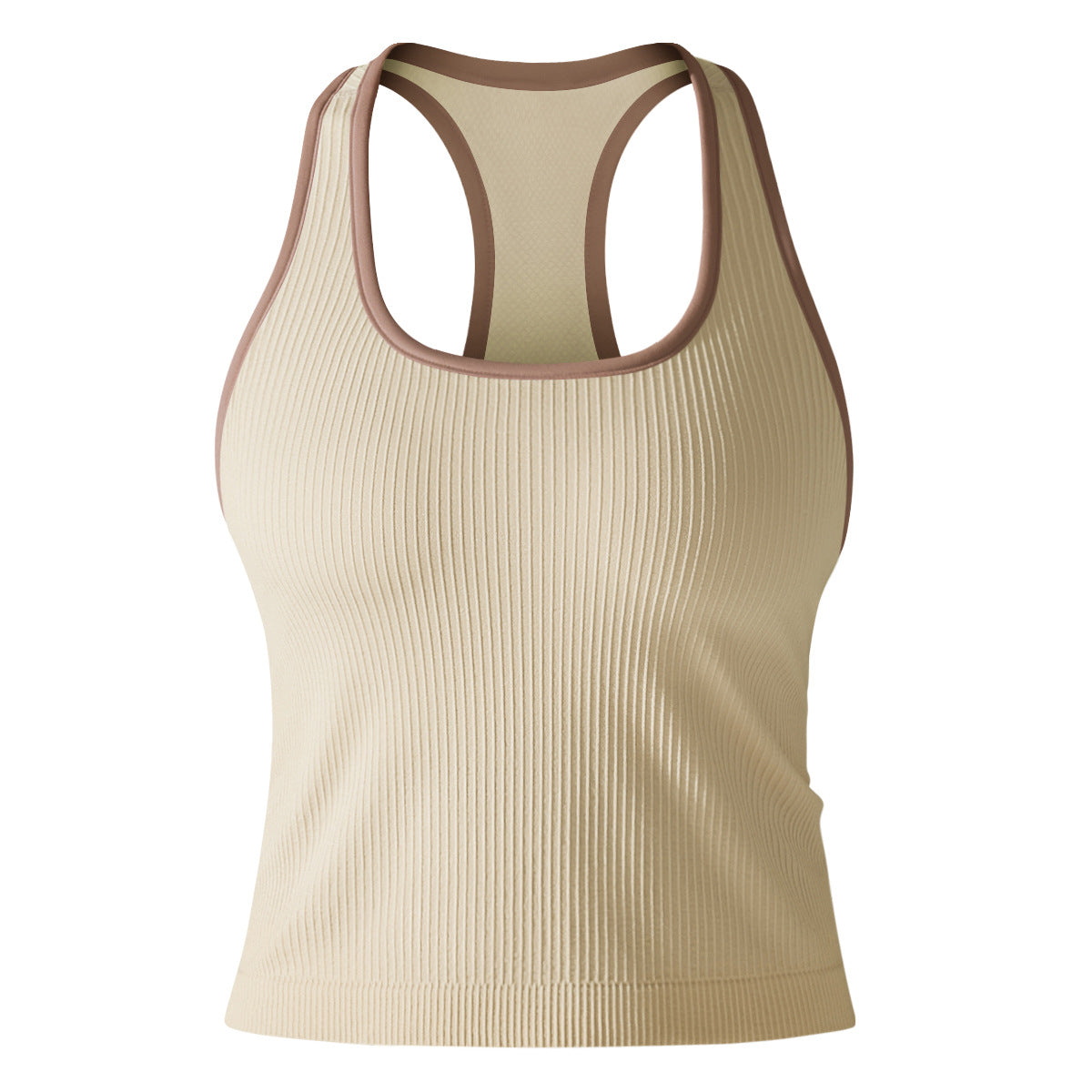 Yoga Beauty Back Sports Breathable Stripe Top