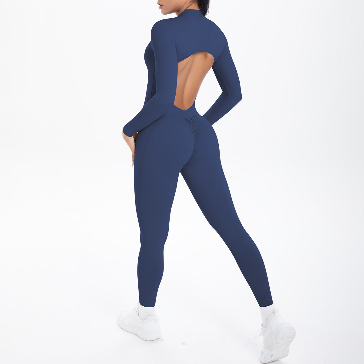 Long Sleeve Yoga Zipper One Piece  Shop One Place