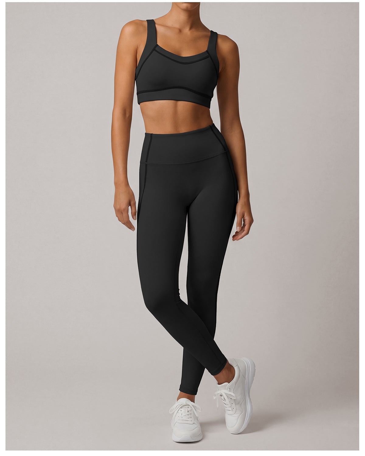Summer Sports Yoga Tight Quick Drying High Strength Shockproof Vest High Waist Training Workout Pants Waist Tight Two Piece Sets  Shop One Place