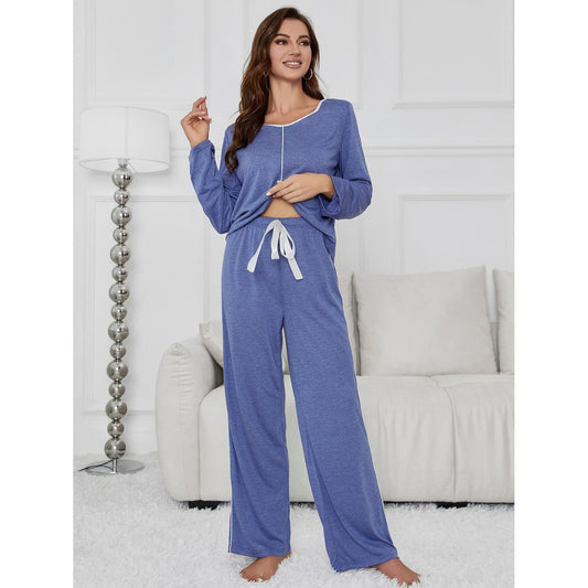 Relaxed Fit Solid Color Loungewear