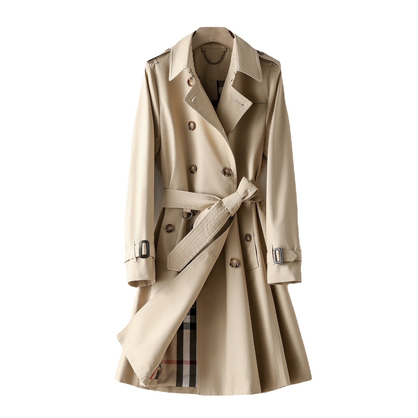 Women's Long Commuting Elegant Trench Coat