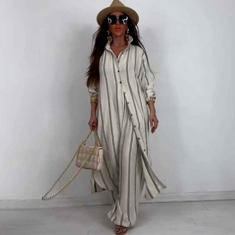 Summer Elegant Sexy V neck Top Printed Wide Leg Pants Two Piece Set  Shop One Place