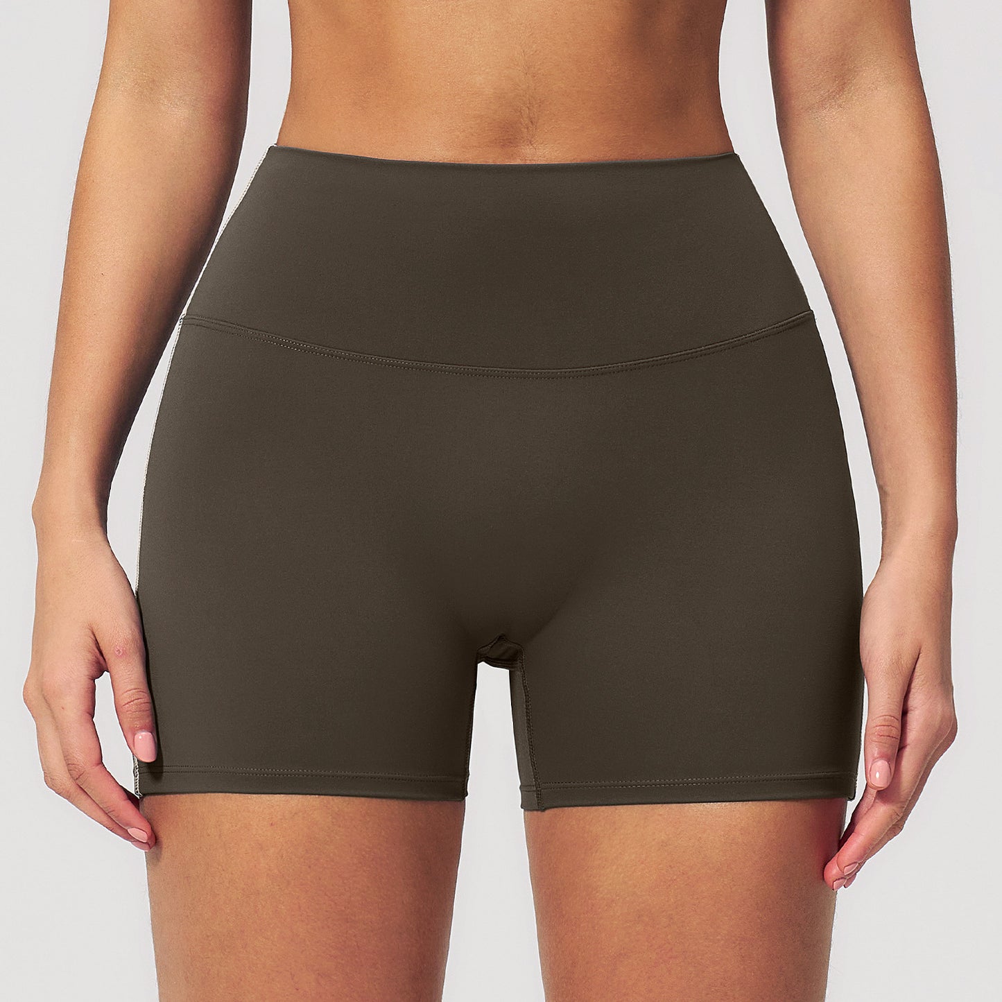 Sports Fitness Shorts Peach Hip Waist High Waist Stretch Tight Nude Feel Shorts Yoga Women  Shop One Place
