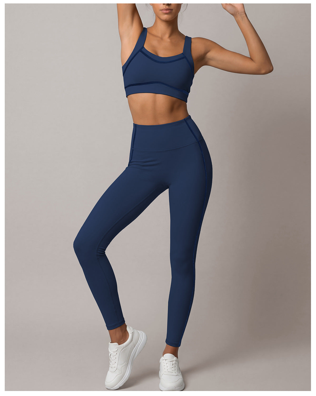 Summer Sports Yoga Tight Quick Drying High Strength Shockproof Vest High Waist Training Workout Pants Waist Tight Two Piece Sets  Shop One Place