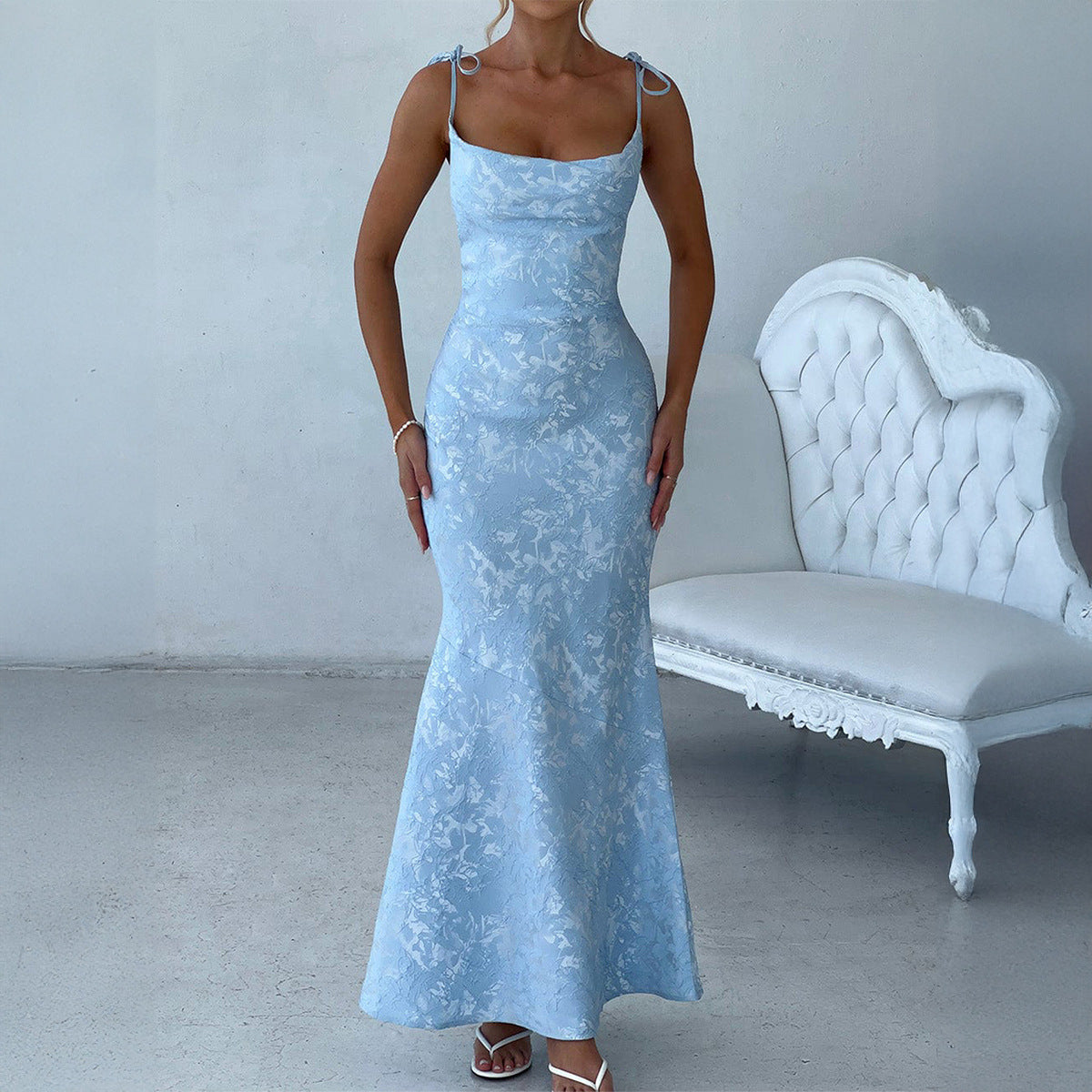Elegant Summer Spaghetti Strap Evening Dress – Women’s Slim Fit Party & Cocktail Dress  Shop One Place
