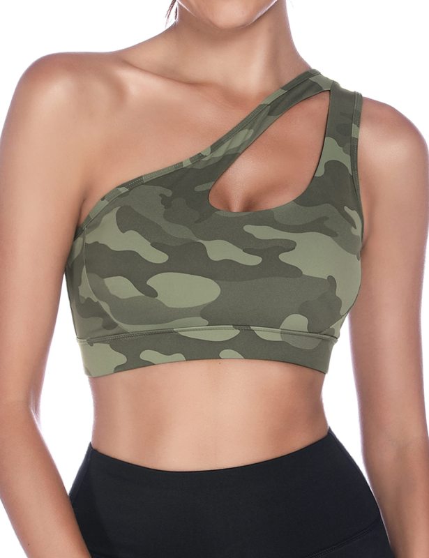 One-Shoulder Bra Beautiful Back Shockproof Running Sports