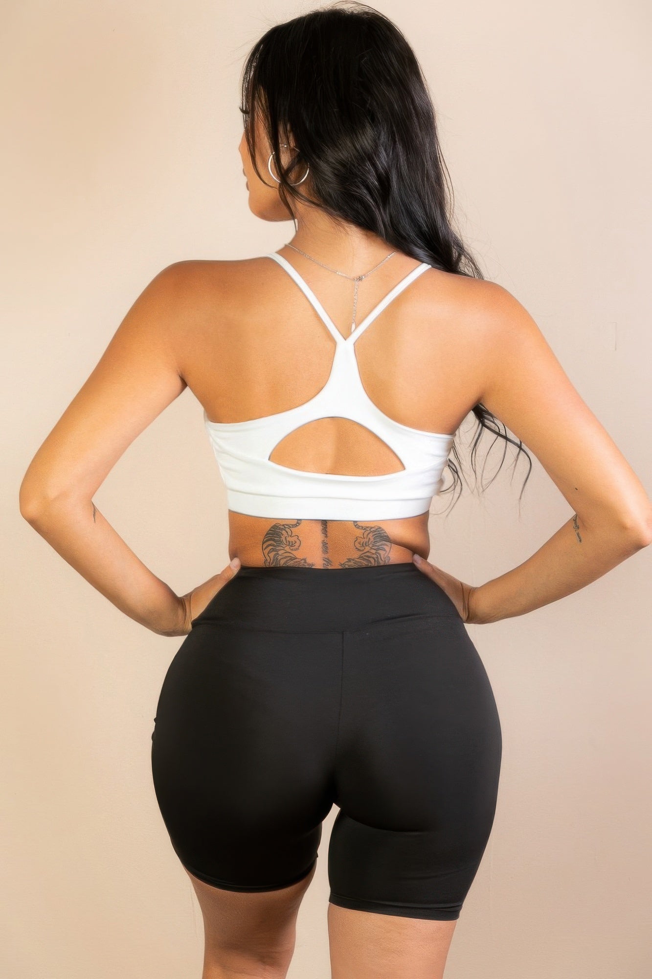 Racerback Cutout Sports Bra  Shop One Place