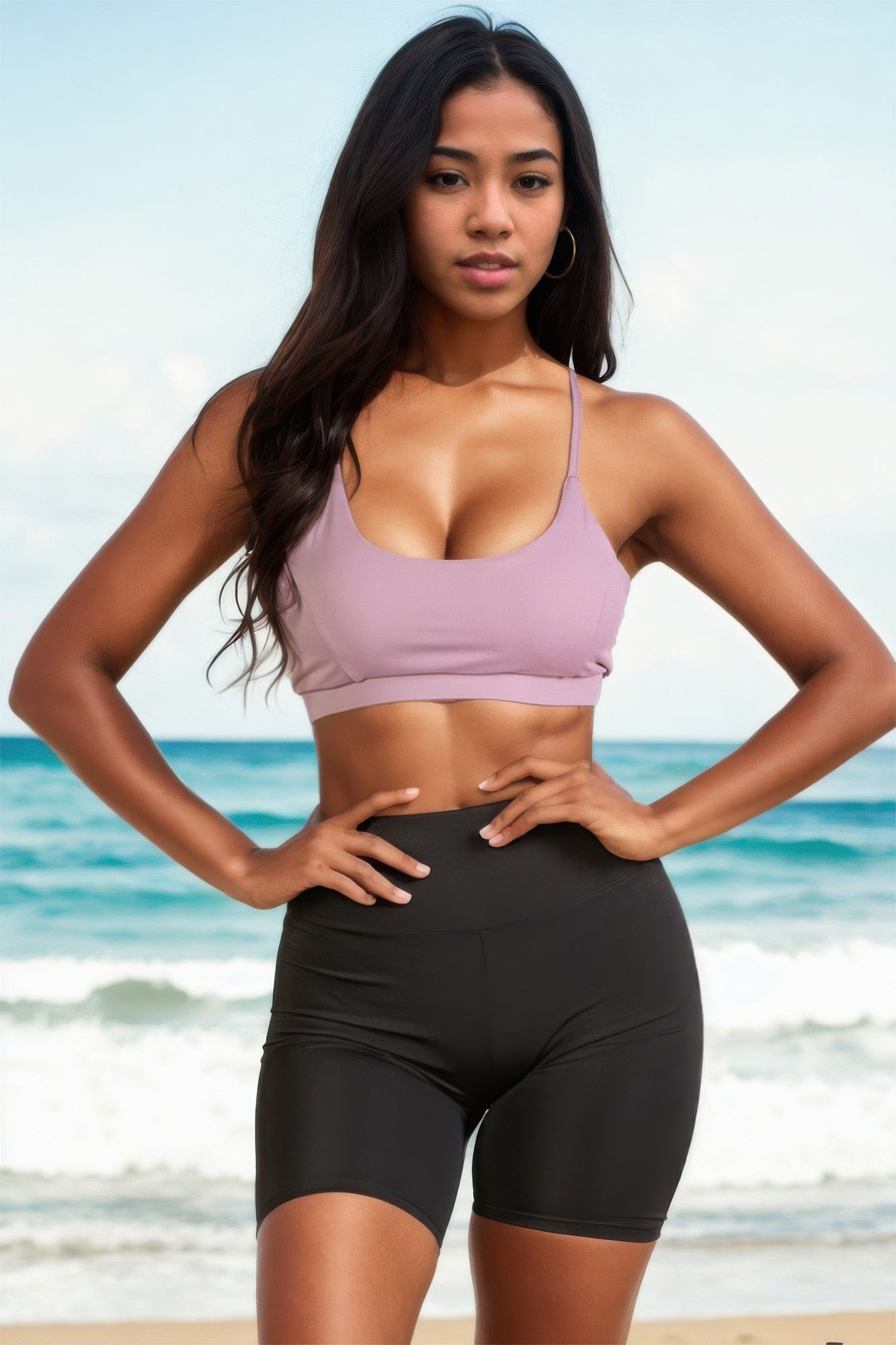 Racerback Cutout Sports Bra  Shop One Place