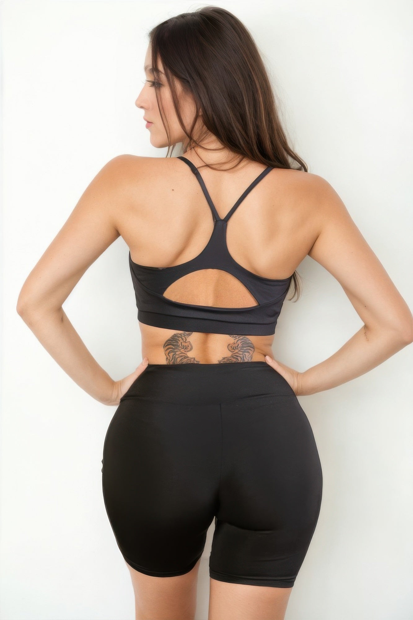 Racerback Cutout Sports Bra  Shop One Place