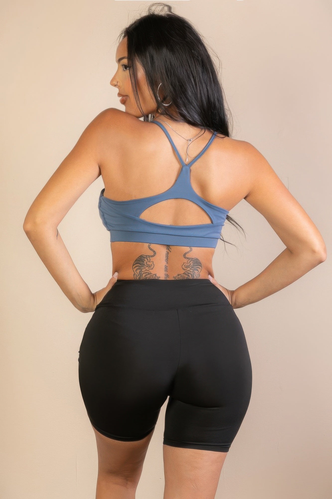 Racerback Cutout Sports Bra  Shop One Place