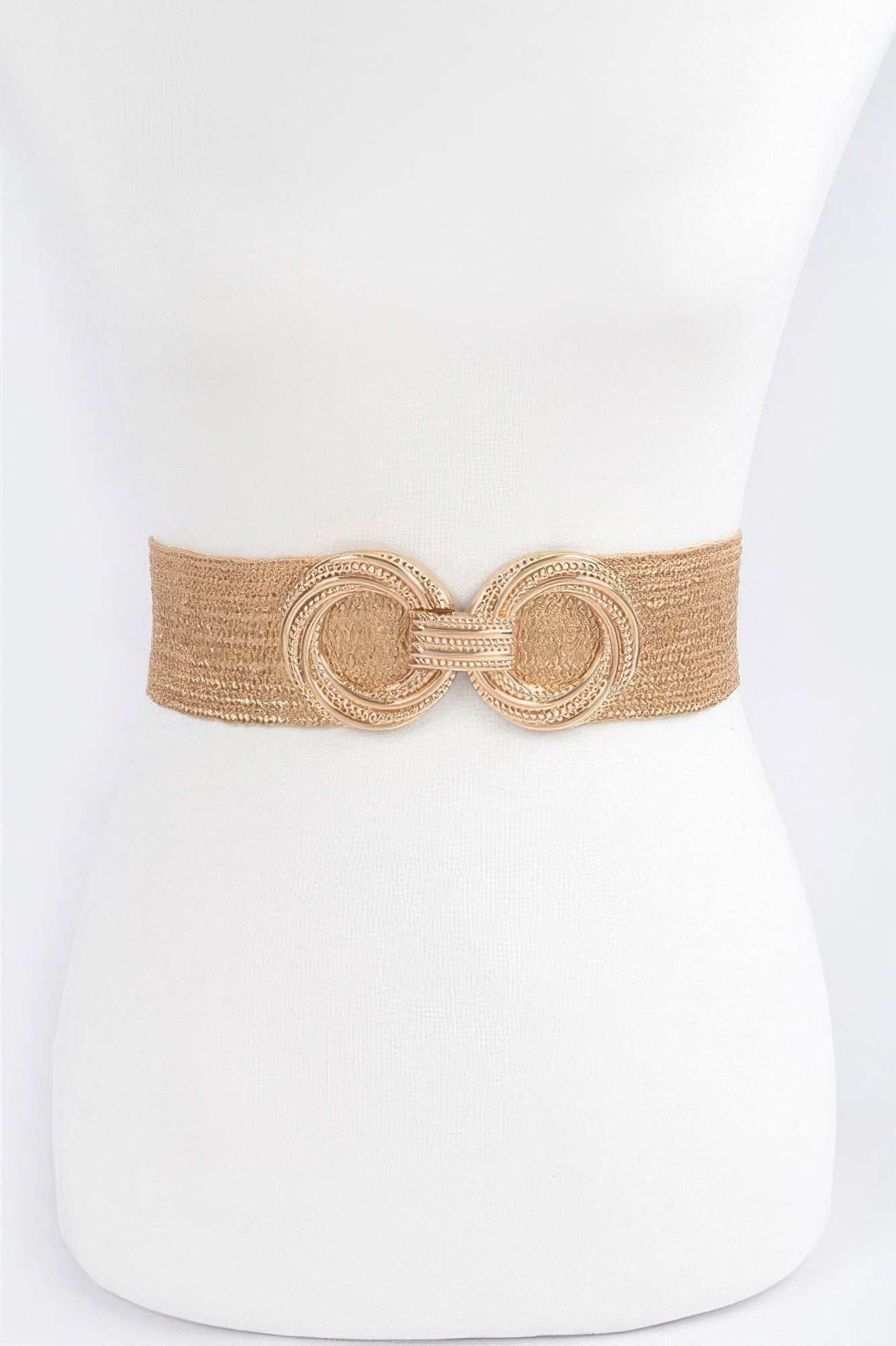 Double Metal Buckle Elastic Belt  Shop One Place