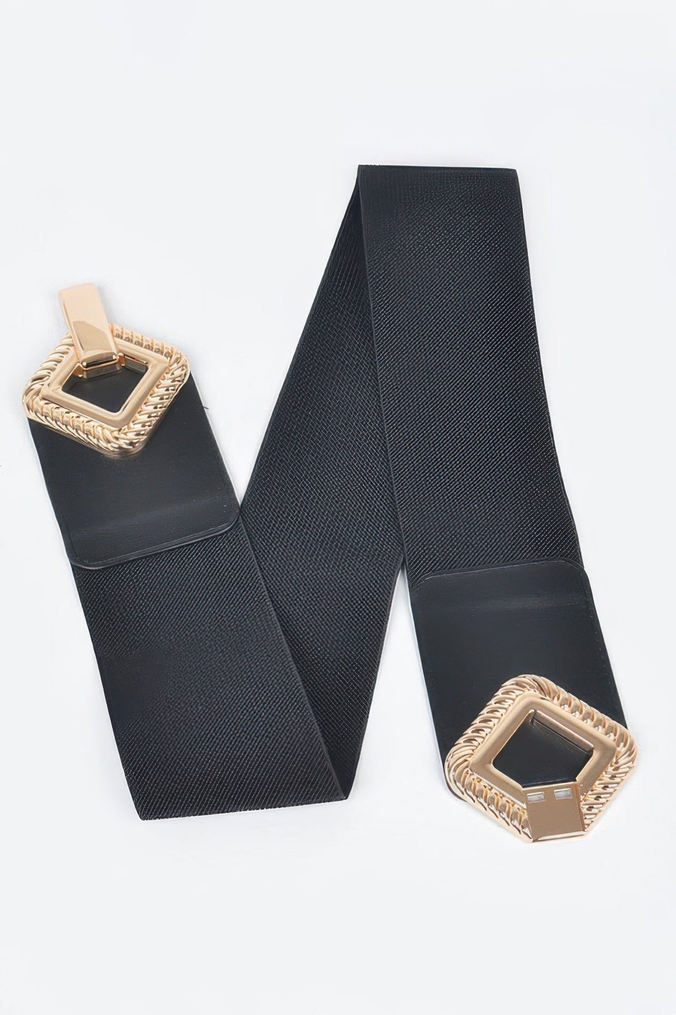 Big Metal Buckle Stretch Plus Size Belt  Shop One Place